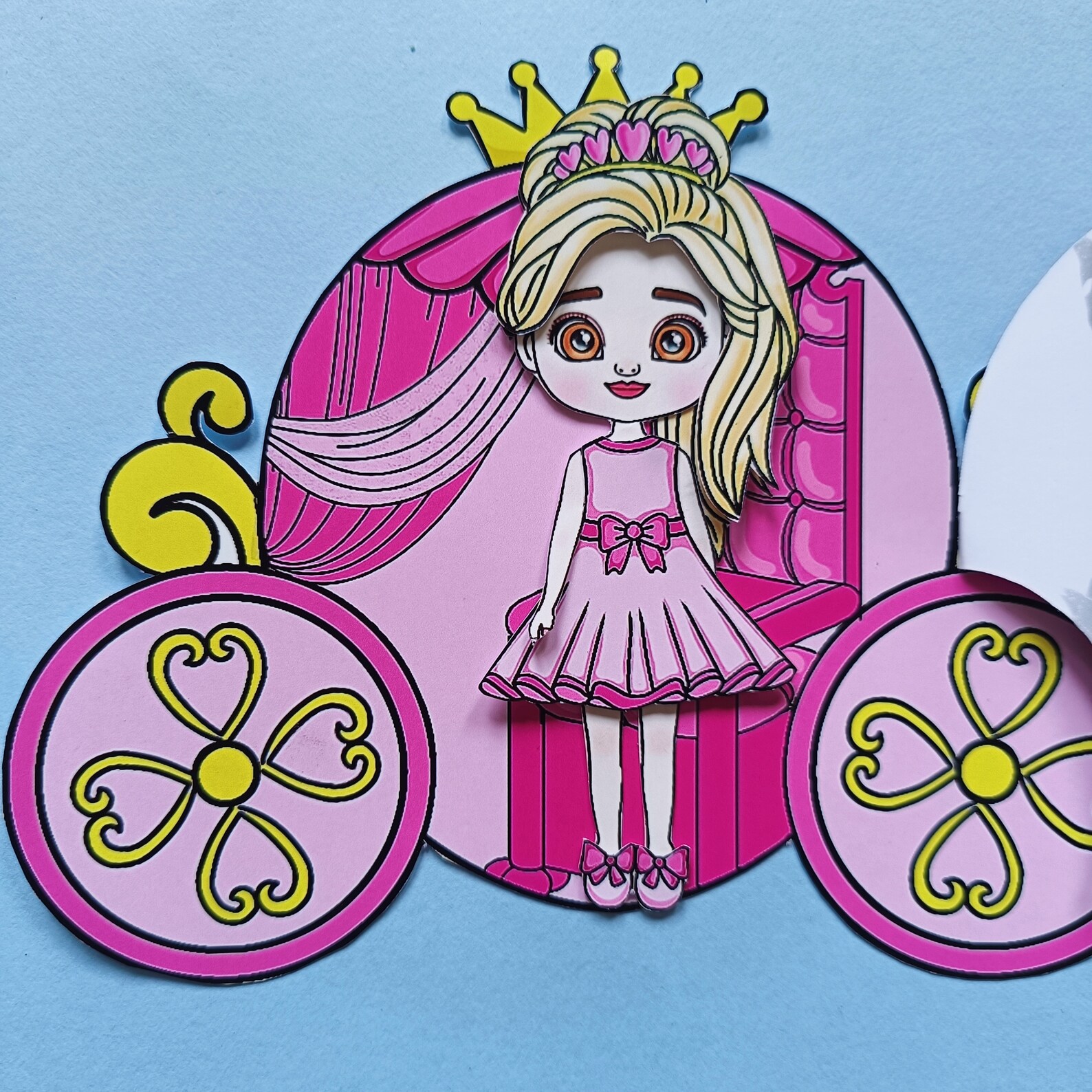 Printable Princess Dollhouse Paper Craft: DIY Kids Activity (digital ...