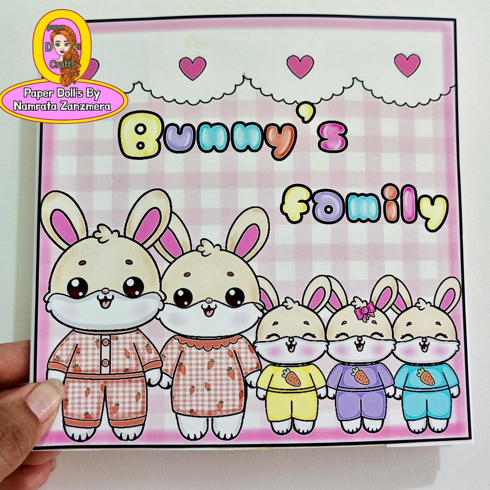 Printable Paper Bunny House Kit: Kids' Activity Book (PDF) - Etsy