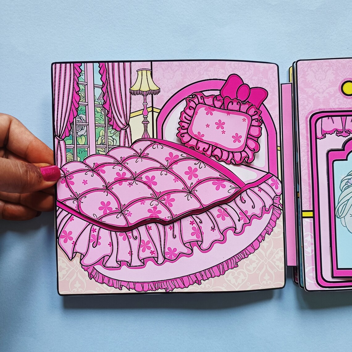 Printable Princess Dollhouse Paper Craft: DIY Kids Activity (digital ...