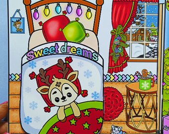 DIY Christmas Dollhouse Paper Craft: Printable Holiday Activity (Digital Download