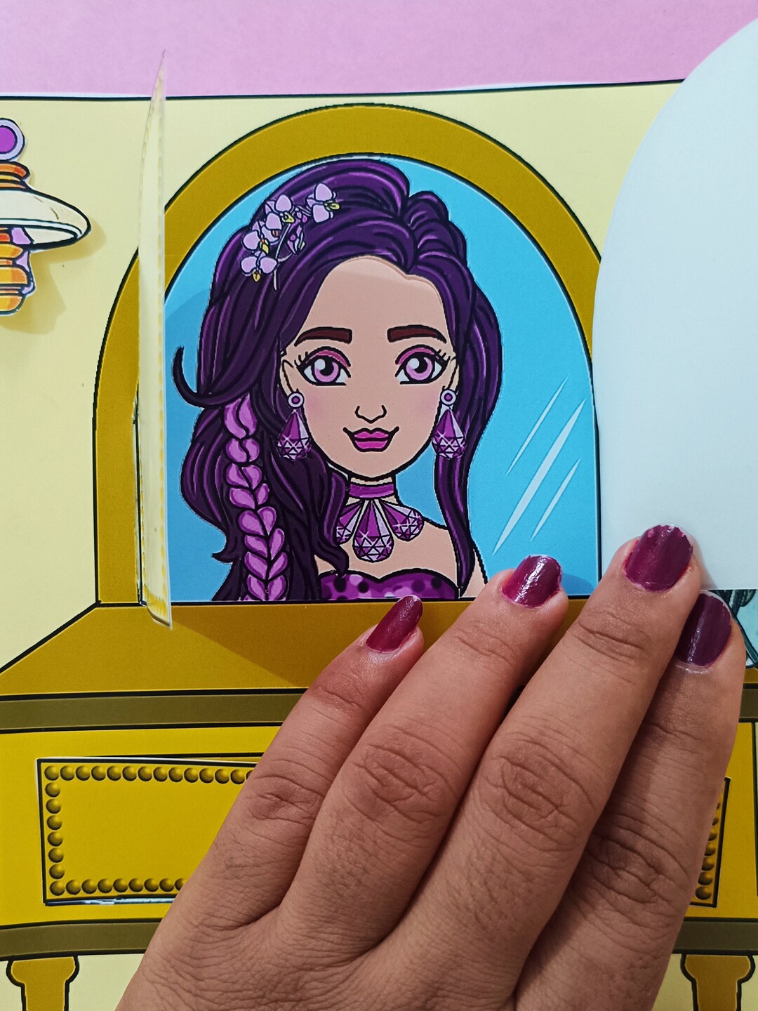 PINK PRINCESS Printable Paper Doll: Baby Girl Paper Pink - Etsy