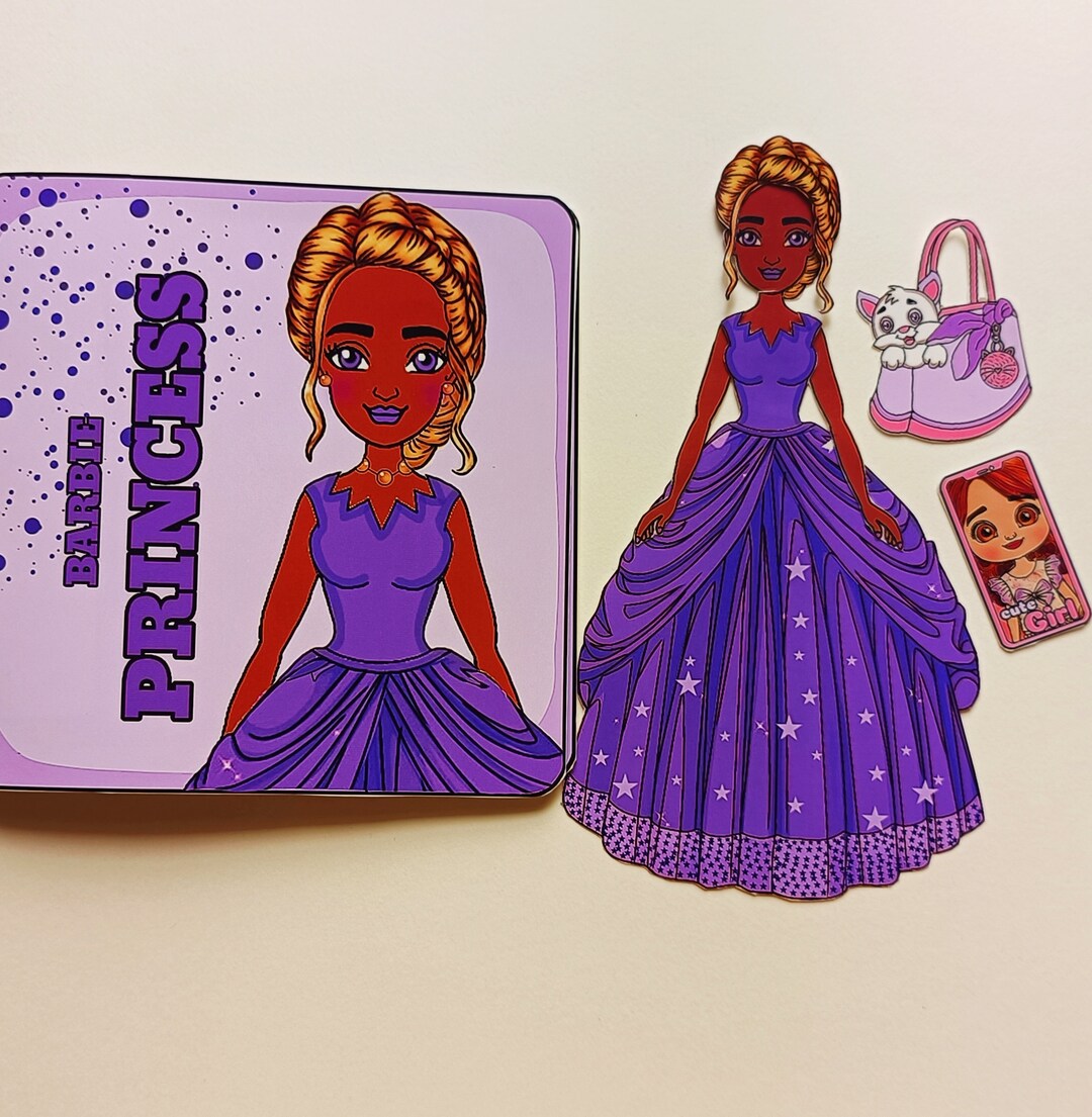 Printable, Paper Doll, Barbie Doll Dressup Activities, Busy Book. Etsy