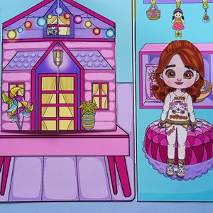 Printable Paper Dollhouse Kit: DIY Craft Activity (Digital Download)