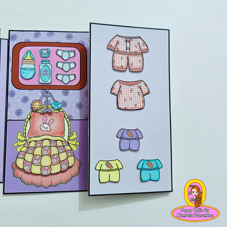 Printable Paper Bunny House Kit: Kids' Activity Book (PDF) - Etsy