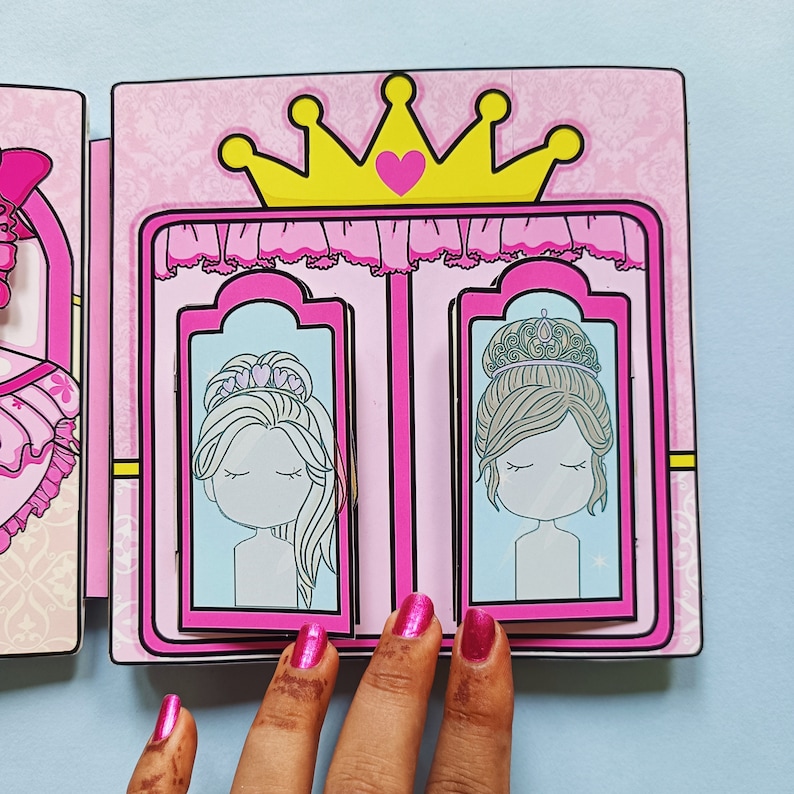Printable Princess Dollhouse Paper Craft: DIY Kids Activity (digital ...
