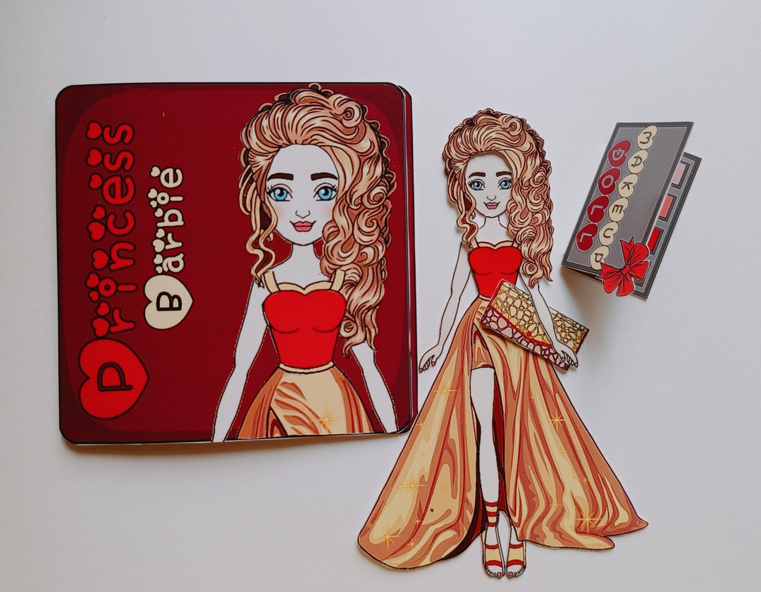 Printable, Paper Doll, Barbie Doll Dressup Activities, Busy Book. Etsy