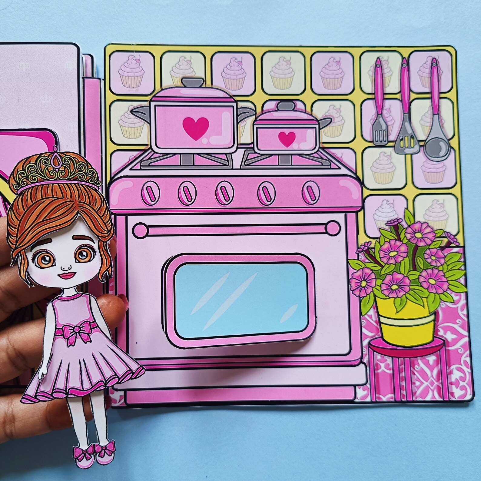 Printable Princess Dollhouse Paper Craft: DIY Kids Activity (digital ...