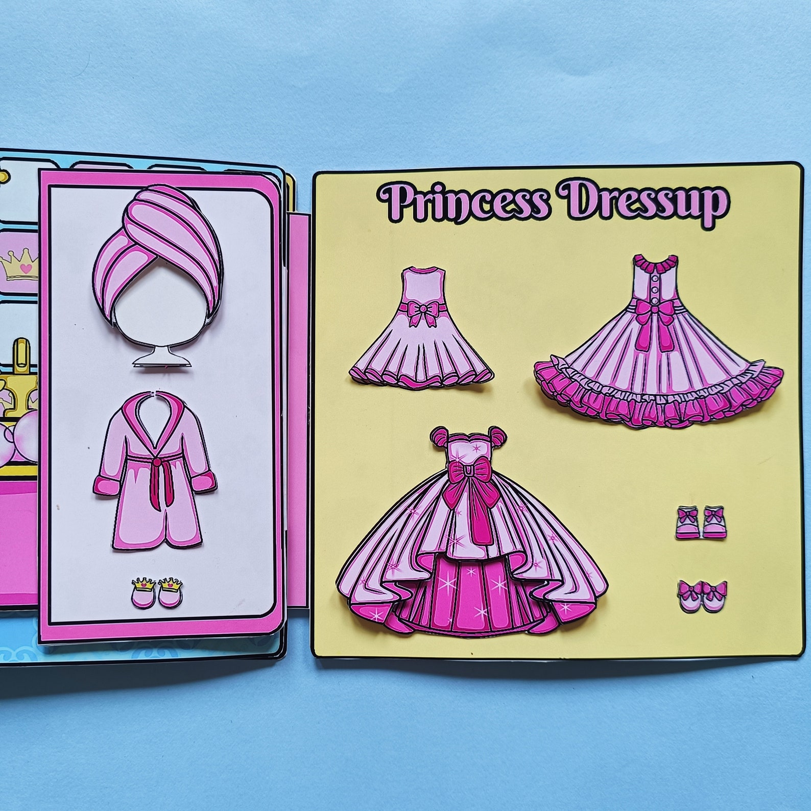 Printable Princess Dollhouse Paper Craft: DIY Kids Activity (digital ...