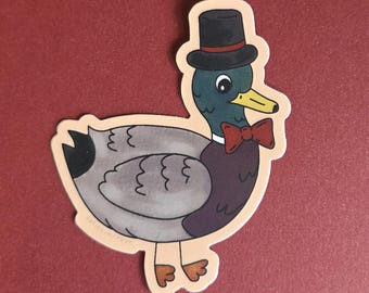Fancy Duck Sticker