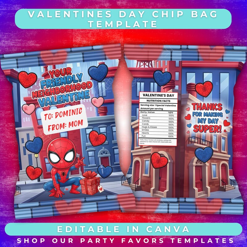 Valentine Spiderman Boxes - Etsy