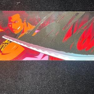 Black bulls Captain Slap Vinyl Holographic -Anime stickers peeker  Cars/laptop/Hydroflask