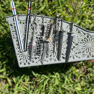 Anime Metal Swords Keychains
