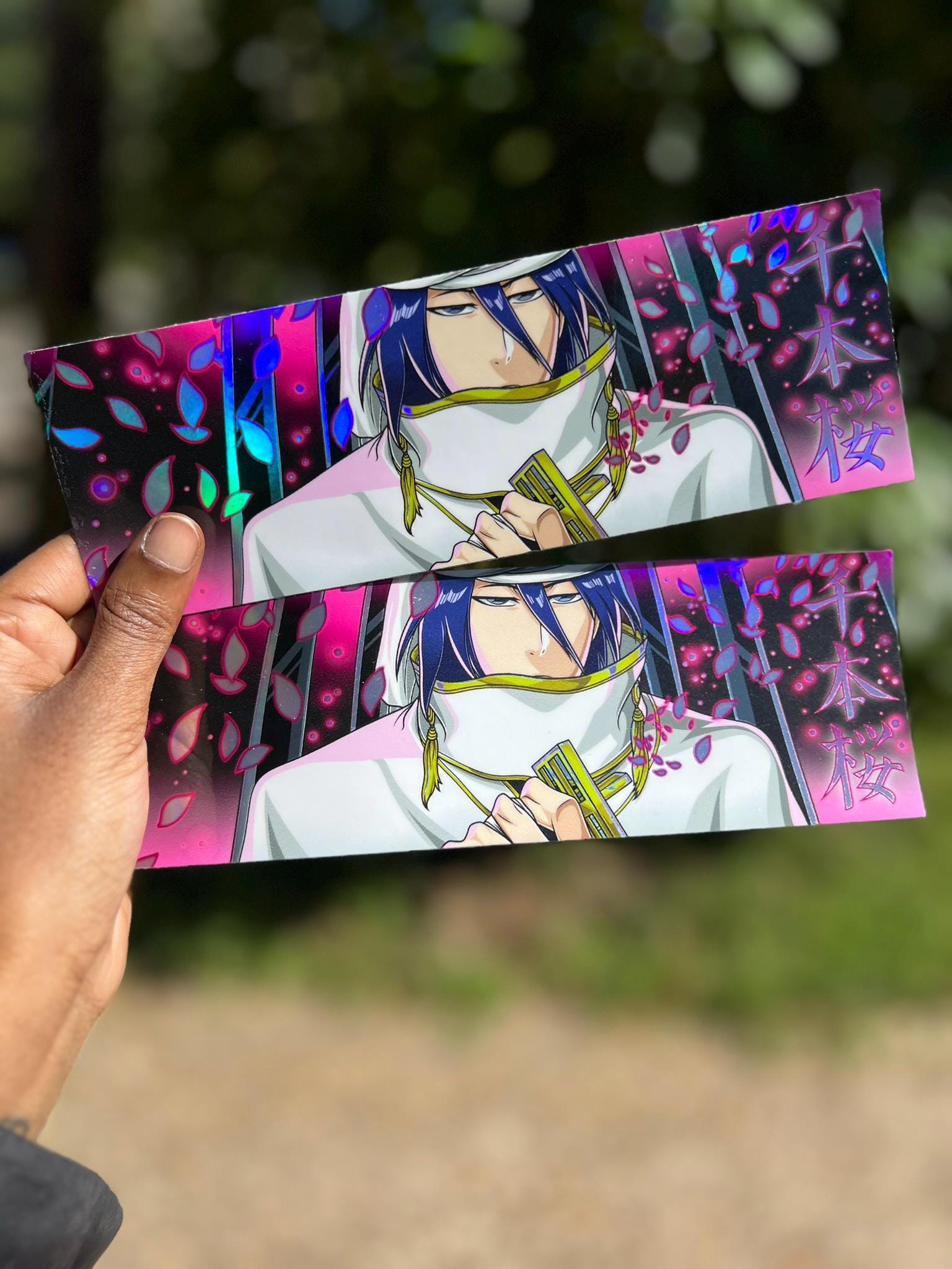 Soul Reaper Captain Slap Vinyl Holographic -Anime stickers peeker  Cars/laptop/Hydroflask
