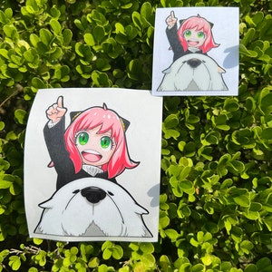 Family Anime peeker stickers  Vinyl Cars/laptop/Hydroflask