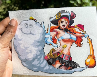 Vinyl  -Anime stickers peeker Waifu Cars/laptop/Hydroflask