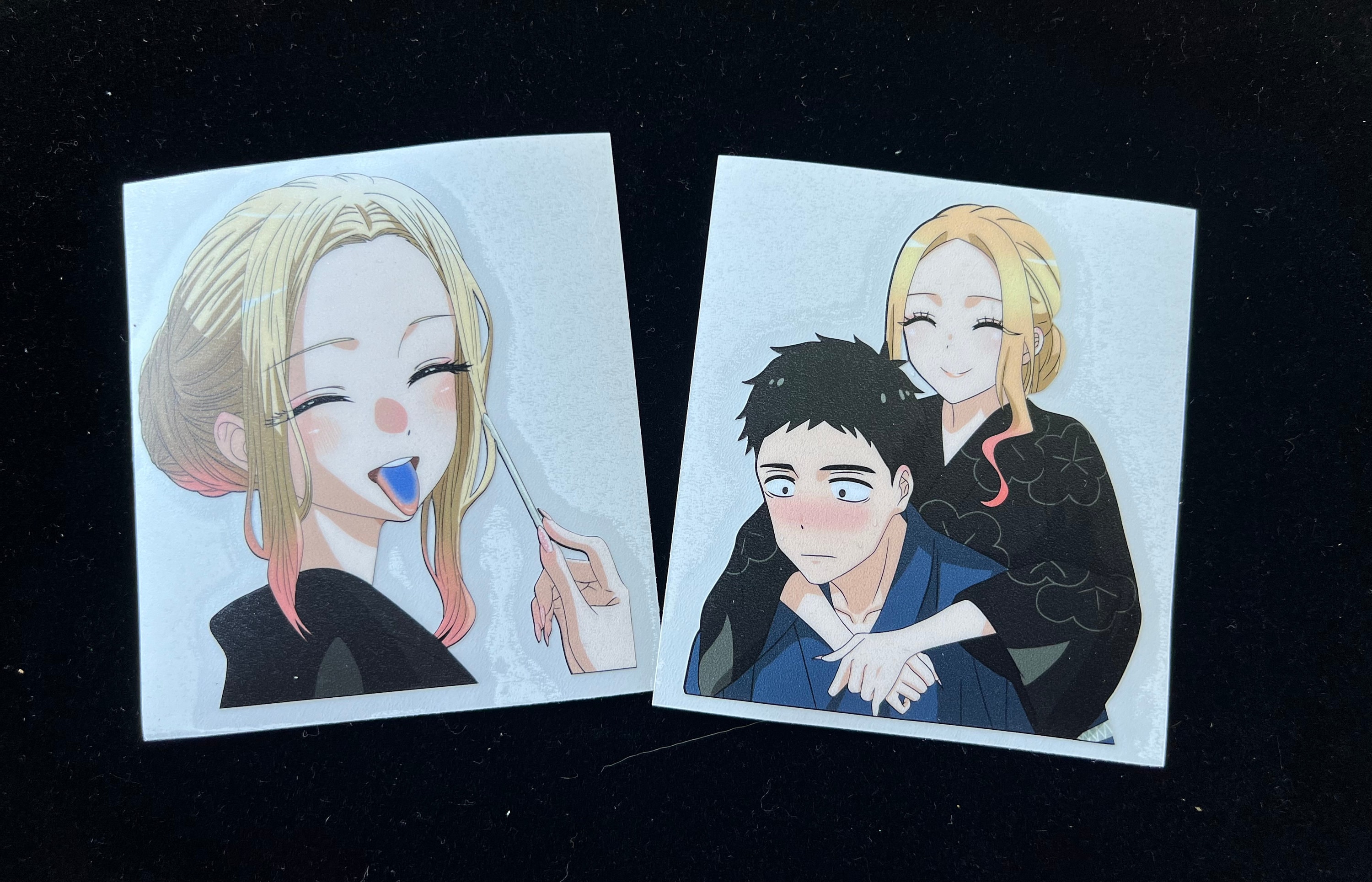 Vinyl  -Anime stickers peeker  Cars/laptop/Hydroflask