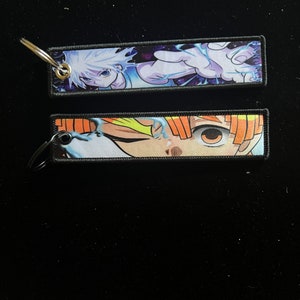 Anime Jettags keychain Embroiderey Keychain/Embroidered Jettag/Key tag