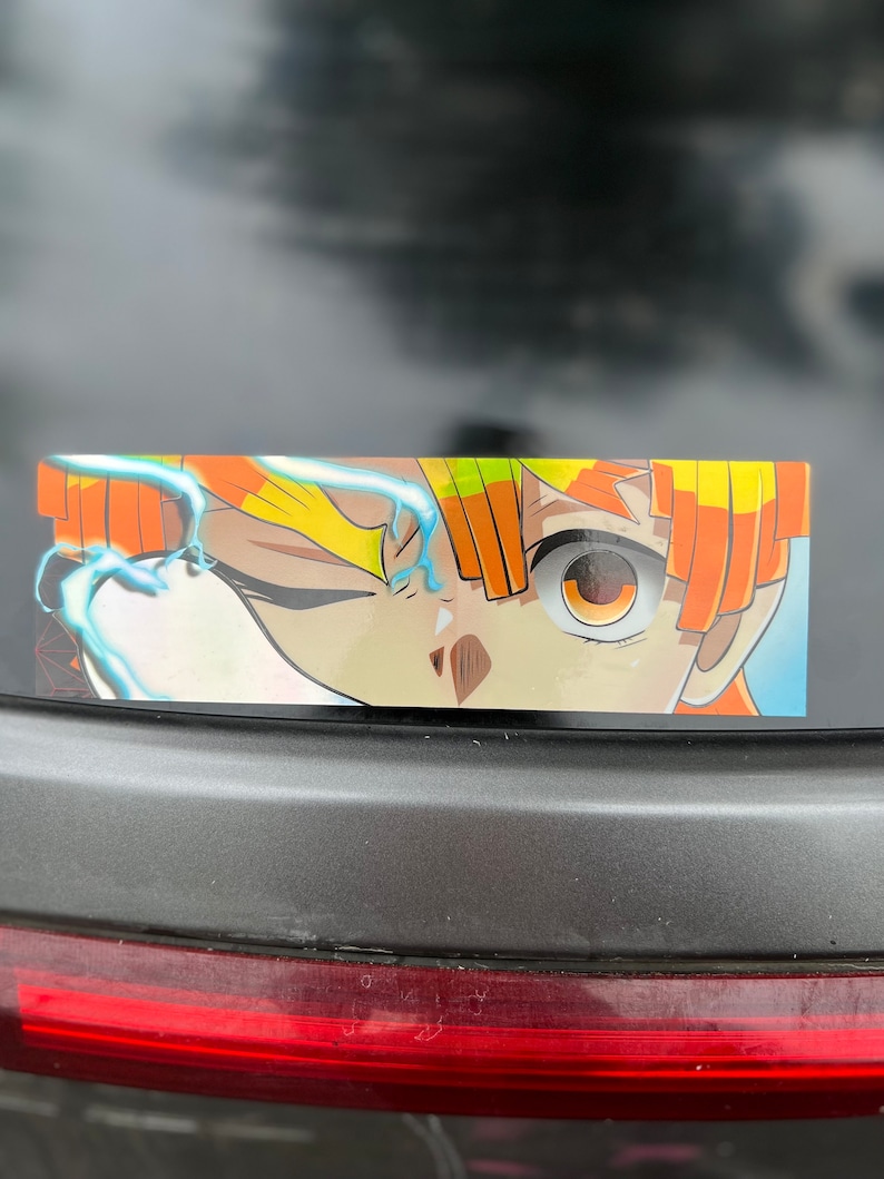 Anime Slap Sticker Thunder Slayer Holographic Stickers - Etsy