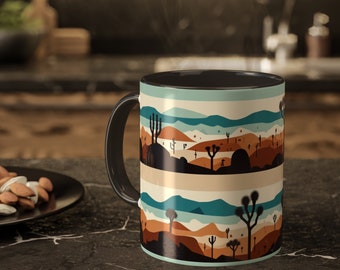 Park Theme 11oz Accented Ceramic Mug - Durable & Versatile Coffee Cup - Ideal Gift for Any Occasion