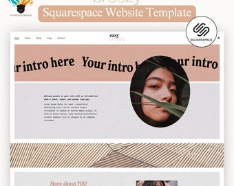 Squarespace Template, Website für Coaches, Dienstleister, Fotografen, Dienstleister für den persönlichen und kommerziellen Gebrauch - ""Easy Breezy"""