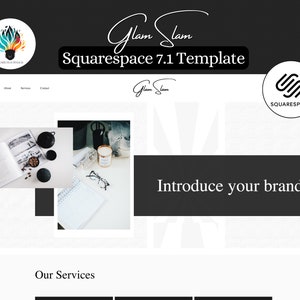 Squarespace Template | Modern Business Website Template | Consulting Website | Marketing Agency Website | Squarespace 7.1