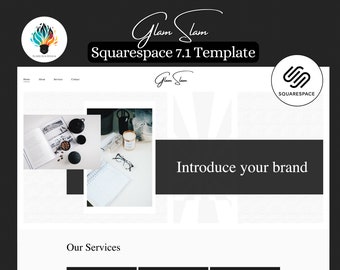 Squarespace Template | Modern Business Website Template | Consulting Website | Marketing Agency Website | Squarespace 7.1