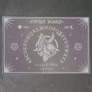 Deluxe Glass Spirit Board with Planchette, Gothic Decor, Witchy, Witchcraft