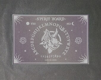 Deluxe glazen spiritboard met planchette, gotisch decor, hekserij, hekserij