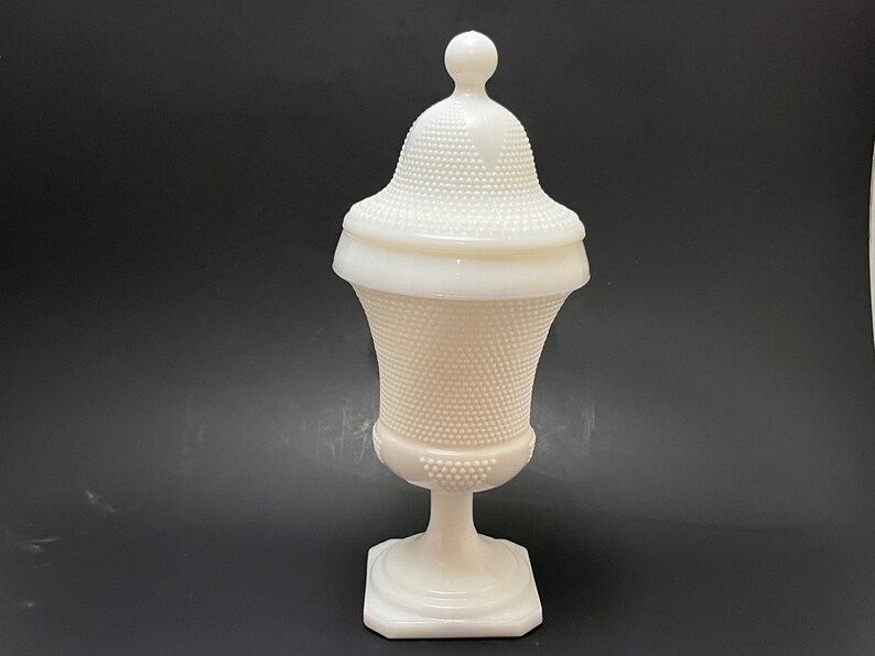 One 1 Fenton Vintage Milk Glass Pedestal Footed Candy Dish Etsy