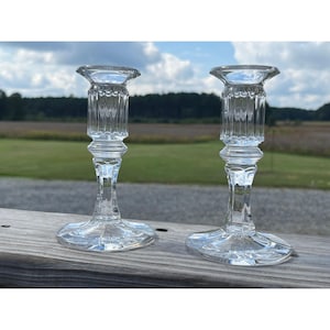 Juego de dos (2) candelabros vintage Gorham COLONNADE de una sola luz