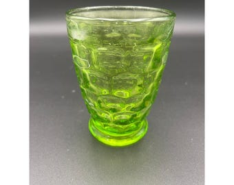 Un (1) vaso de jugo verde de repuesto Vintage Federal Yorktown