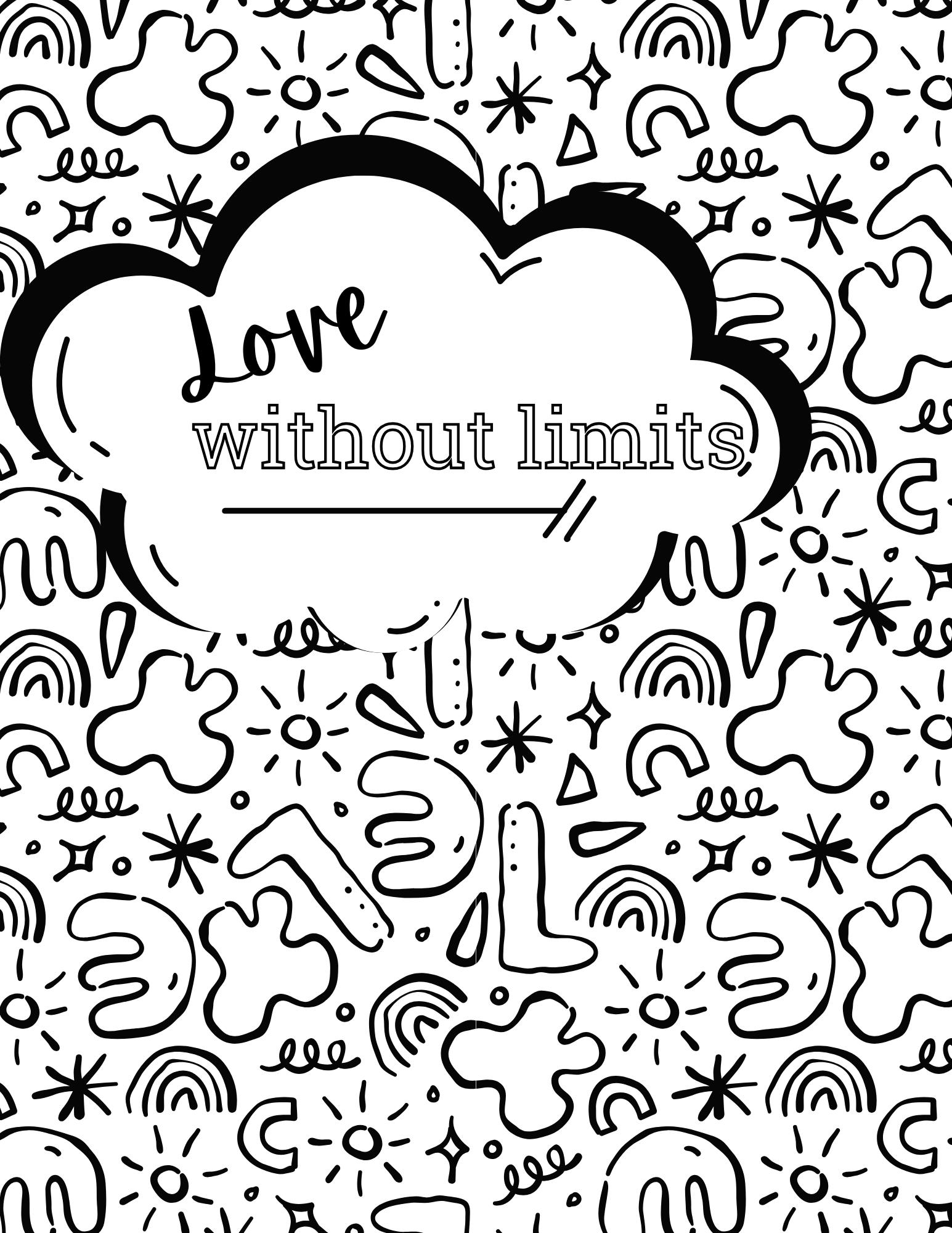 Coloring Self Love Positive Affirmations Mindful Coloring Sheets Inner