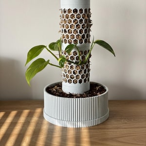 CLIMBMATE: Modular Moss Pole Planter with Self-Watering System, STL Files for 3d printer