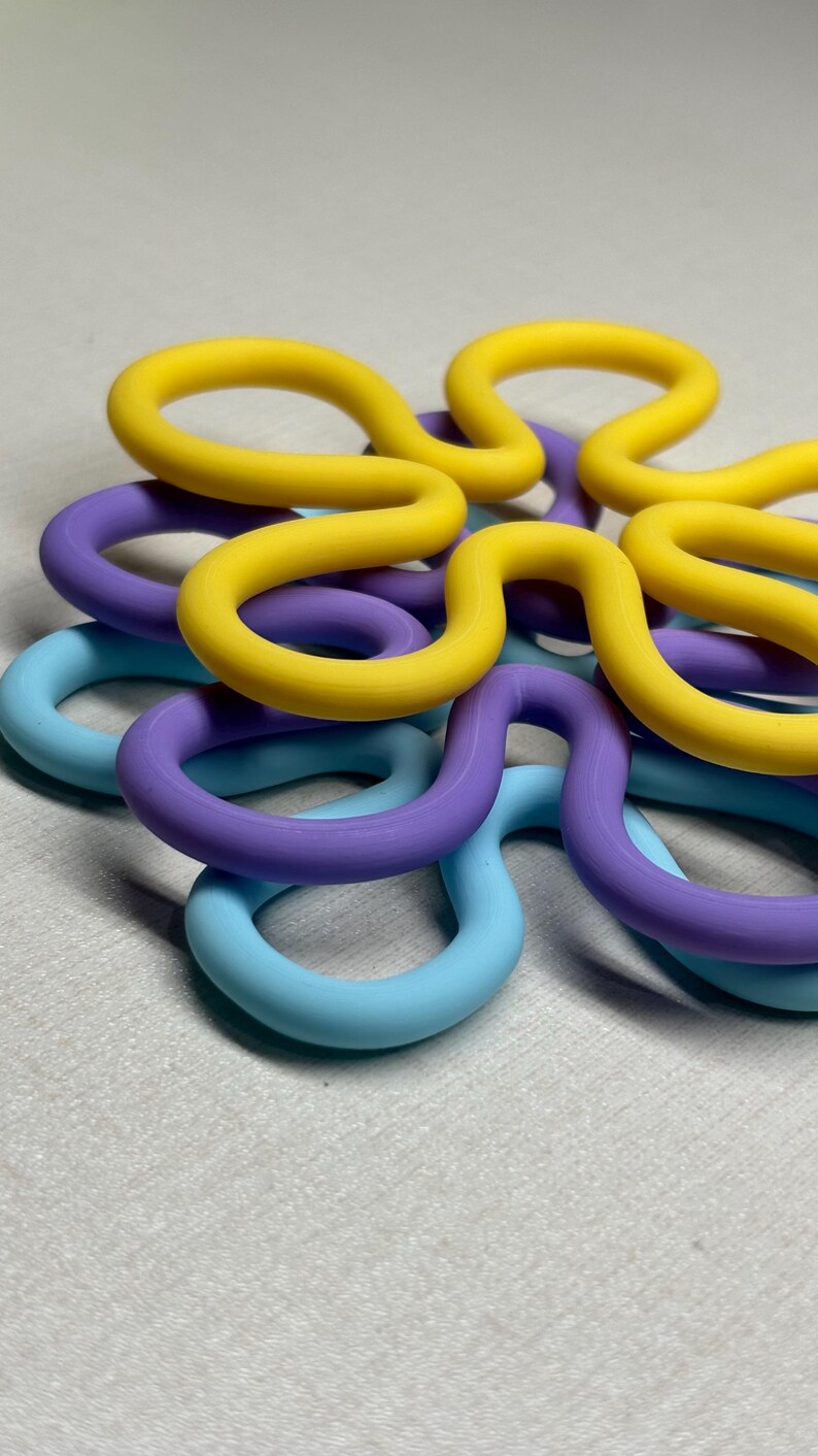 3d printed coasters in flower shape stl files
