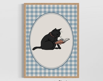 KUIYAI Book Lover Gift Cat Lover Gift I Am A Bookcat Book