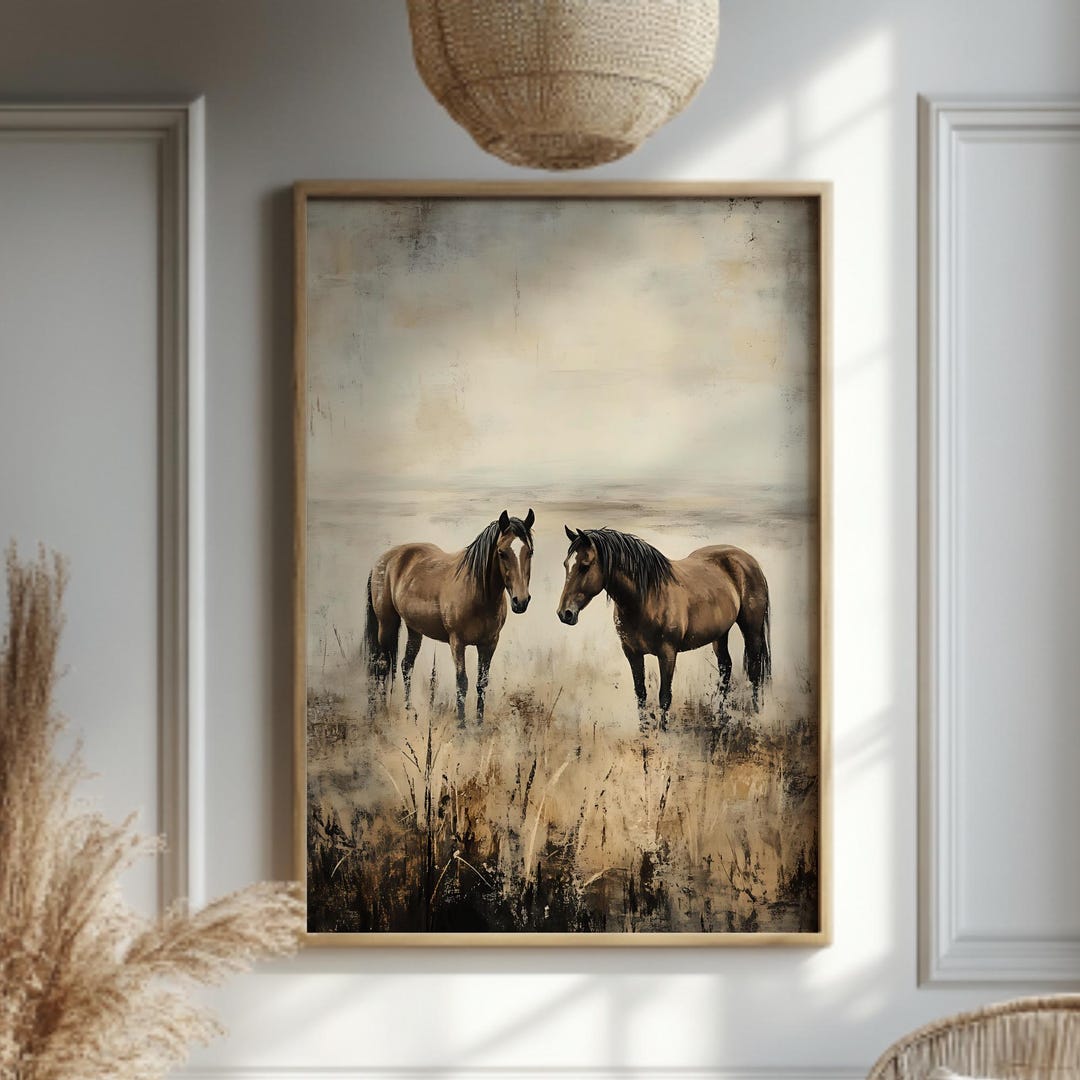 Rustic Pony Rustic Horse Wall Art, Western Farmhouse Print, Country Horse Poster ...