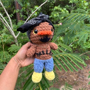 Crochet Tupac Duck Plushie