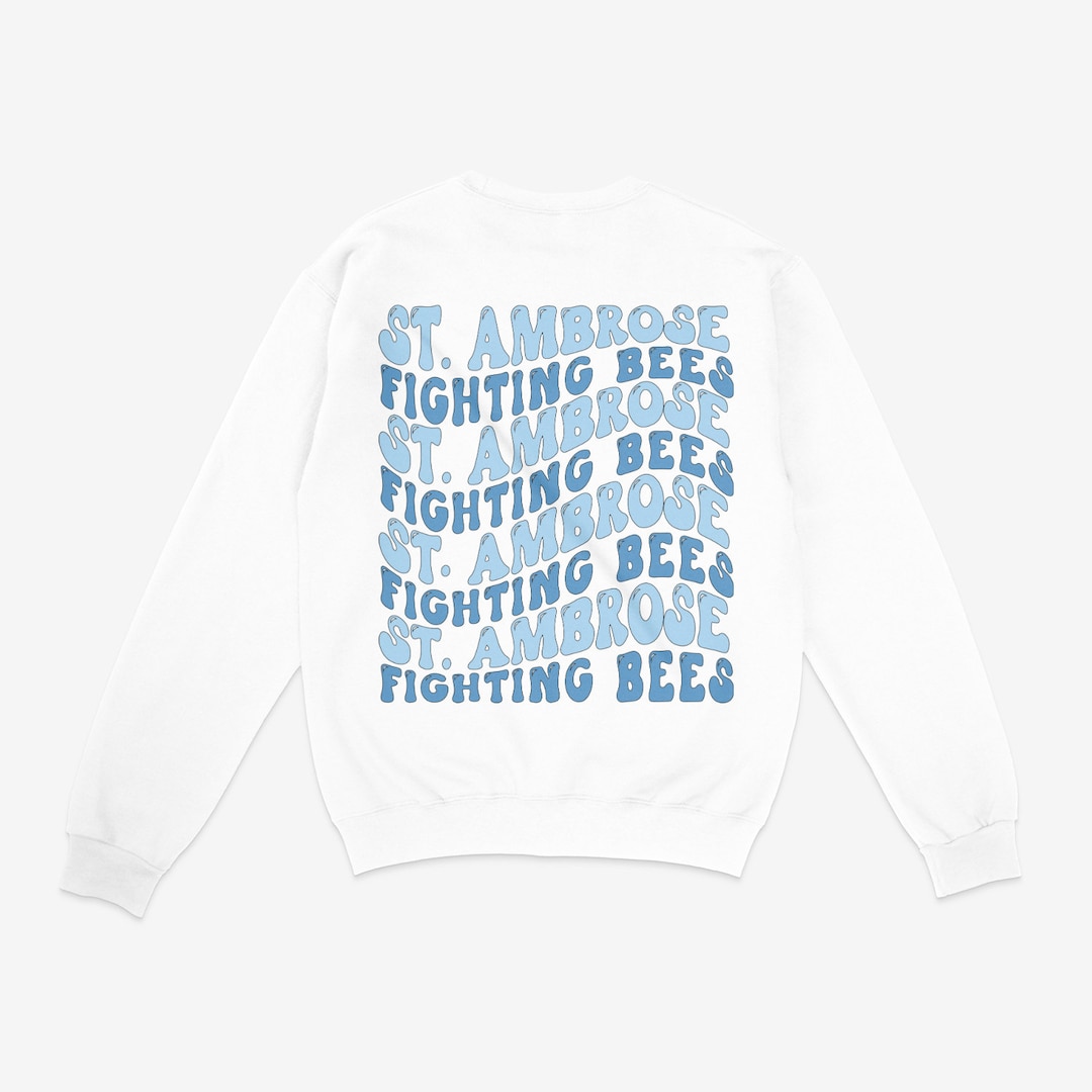 St. Ambrose Fighting Bees Crewneck Sweatshirt Etsy