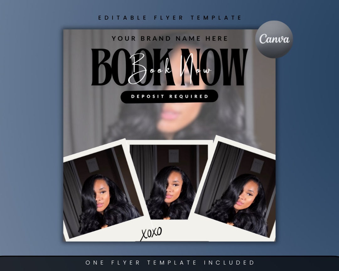 Editable Book Now Flyer, DIY Appointments Available Template, Premade ...