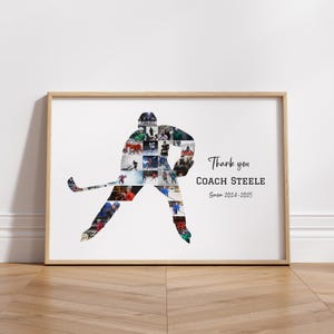Hockey Photo Collage Canva Template Hockey Photo Display Printable Hockey Picture Collage Hockey Player Photo Collage Gift For Hockey player