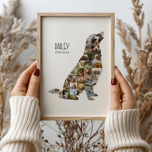 Golden Retriever Photo Collage Canva Template Golden Retriever Memorial Gift Editable Golden Retriever Picture Collage Printable Dog Collage