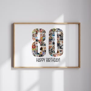 80th Birthday Gift For Women 80th Birthday photo collage template 80th Birthday Gift for Men 80th Birthday Decorations 80th Birthday Ideas
