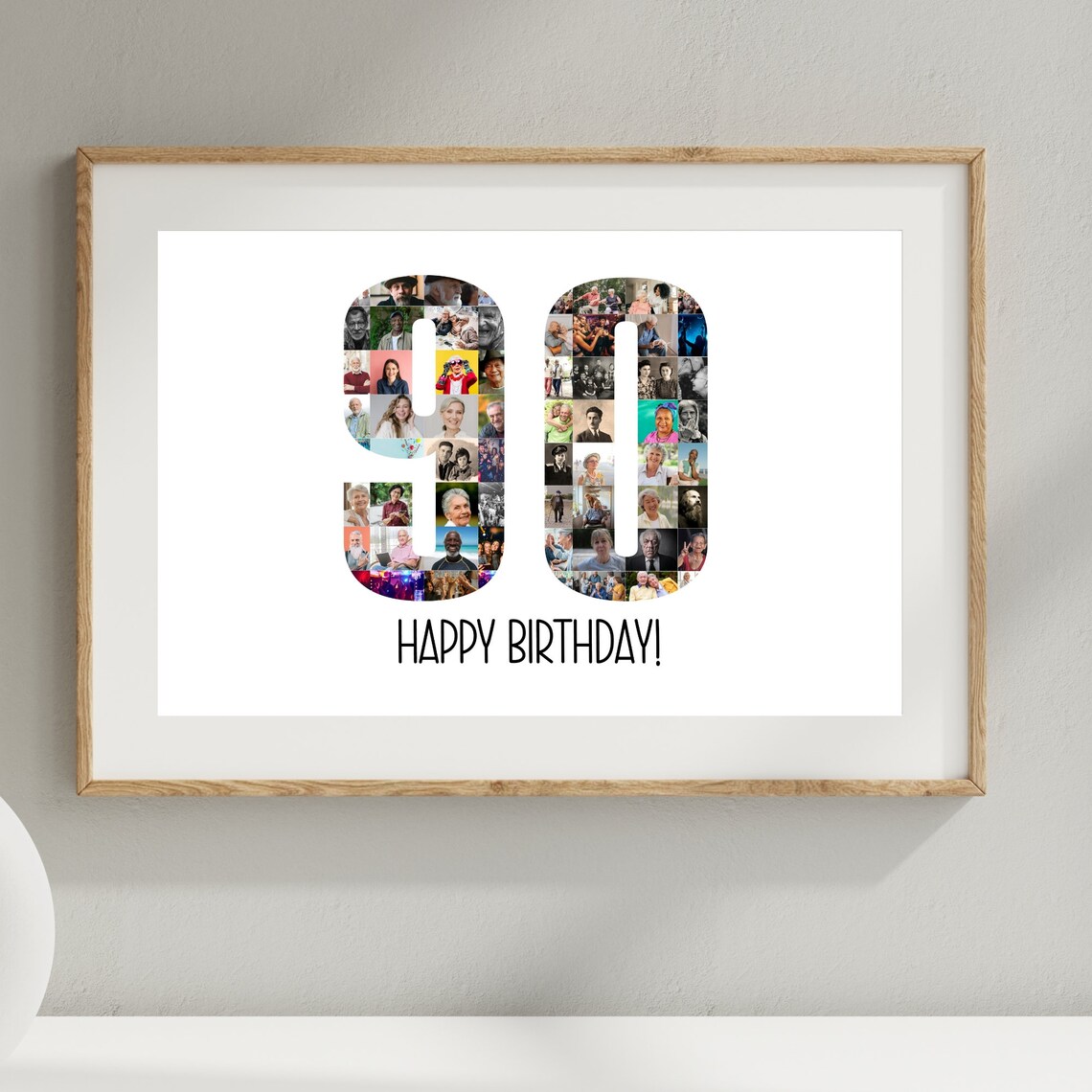 90th Birthday Photo Collage Template 90th Birthday Gift for - Etsy