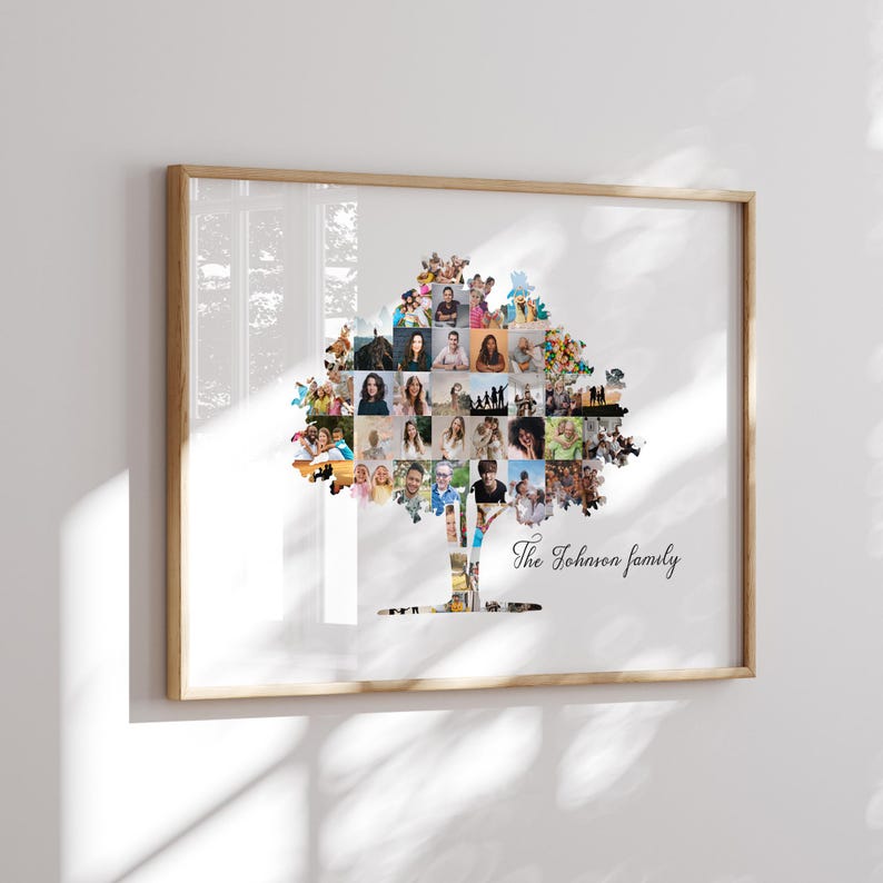 Family Tree Collage Family Tree Photo Collage Template Family Photo ...