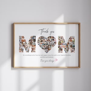 Mama Fotocollage Canva Vorlage Personalisiertes Geschenk für Mama Muttertagsgeschenk Individuelles Geschenk für Mama Bildcollage Muttertagsgeschenk DIY
