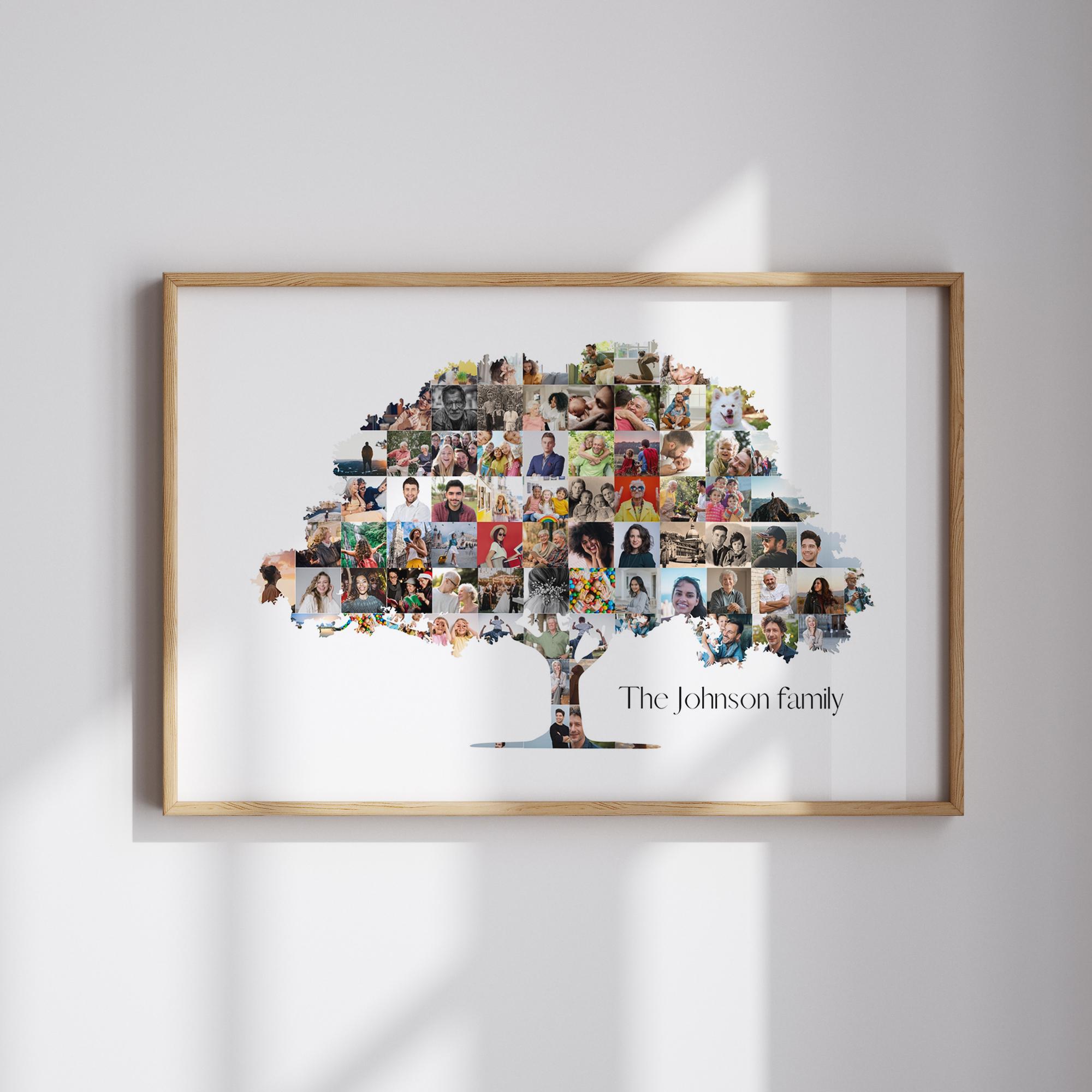 Family Tree Collage Family Tree Photo Collage Template Family Photo ...