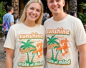 Sunshine Tree Terrace PNG Orange Bird Sublimation Design Retro Citrus Florida Shirt Graphic, vintage tropisch fruit