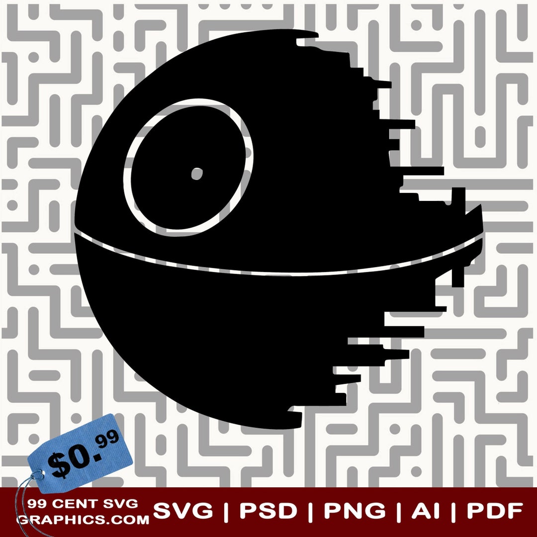 Death Star Starwars SVG Graphics EPC Dxg AI Png for Cricut Family ...