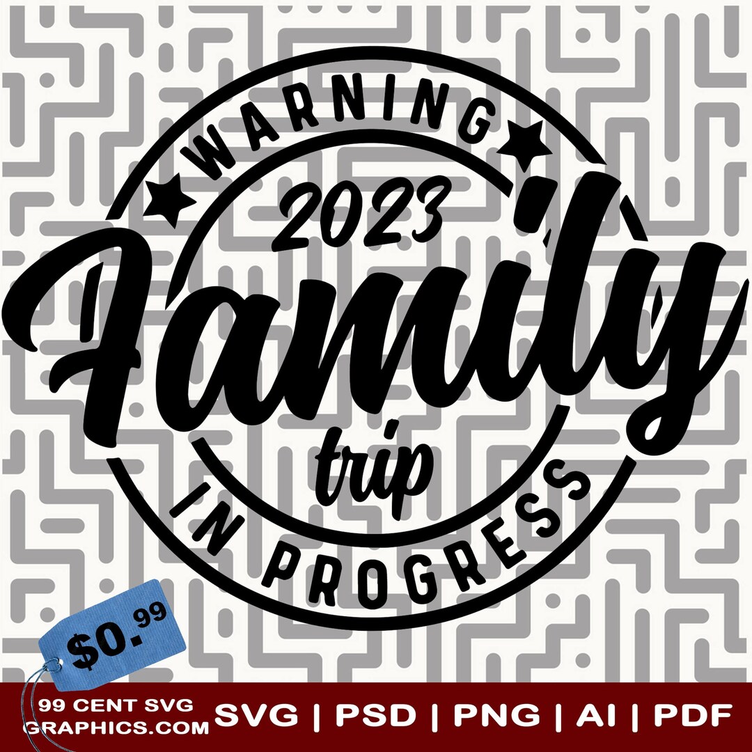 Family Trip in Progress Vacation SVG Graphics EPC Dxg AI Png for Cricut ...