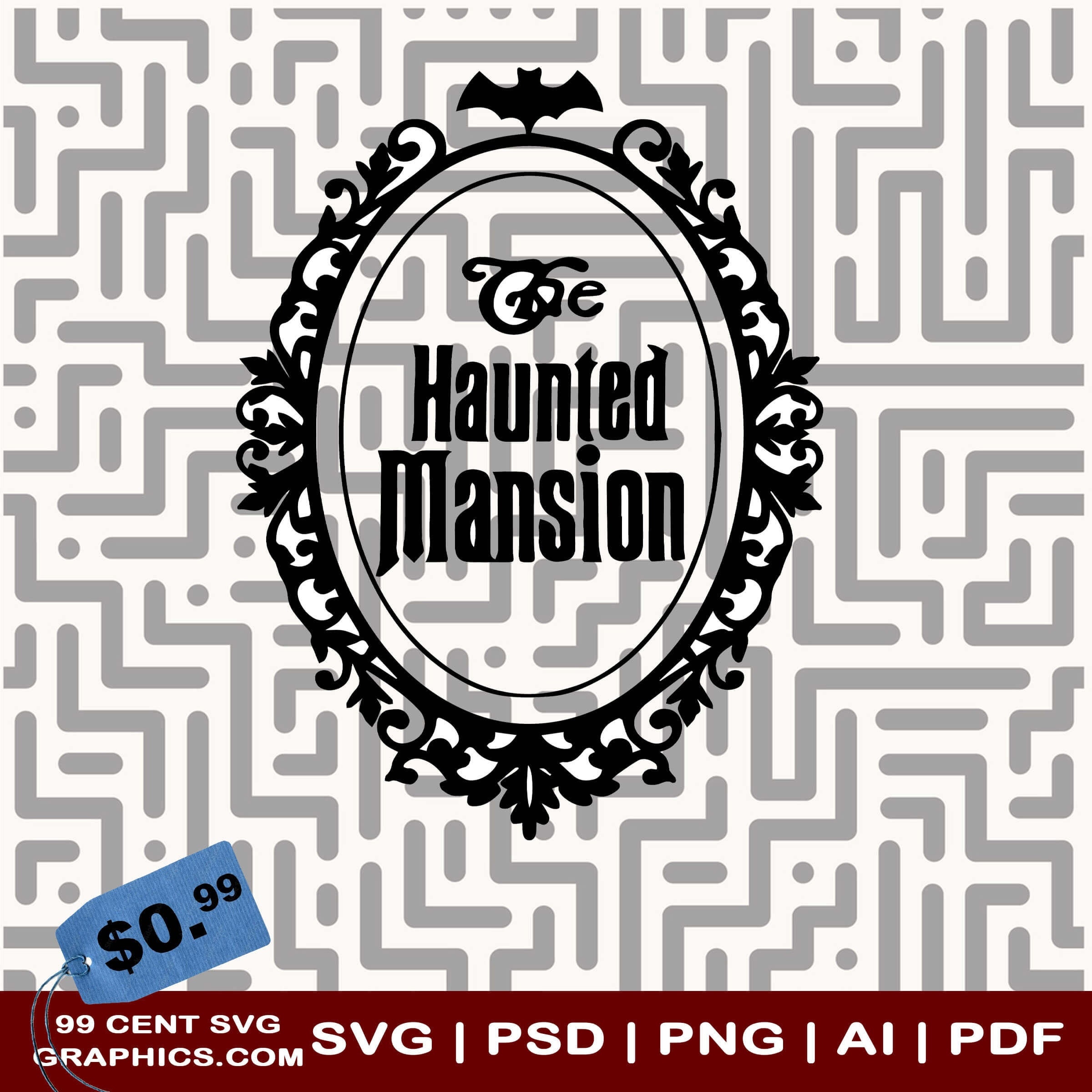 Haunted Mansion Line Starts Here サイン disneyland crowds haunted